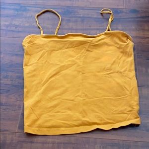 Gold crop top